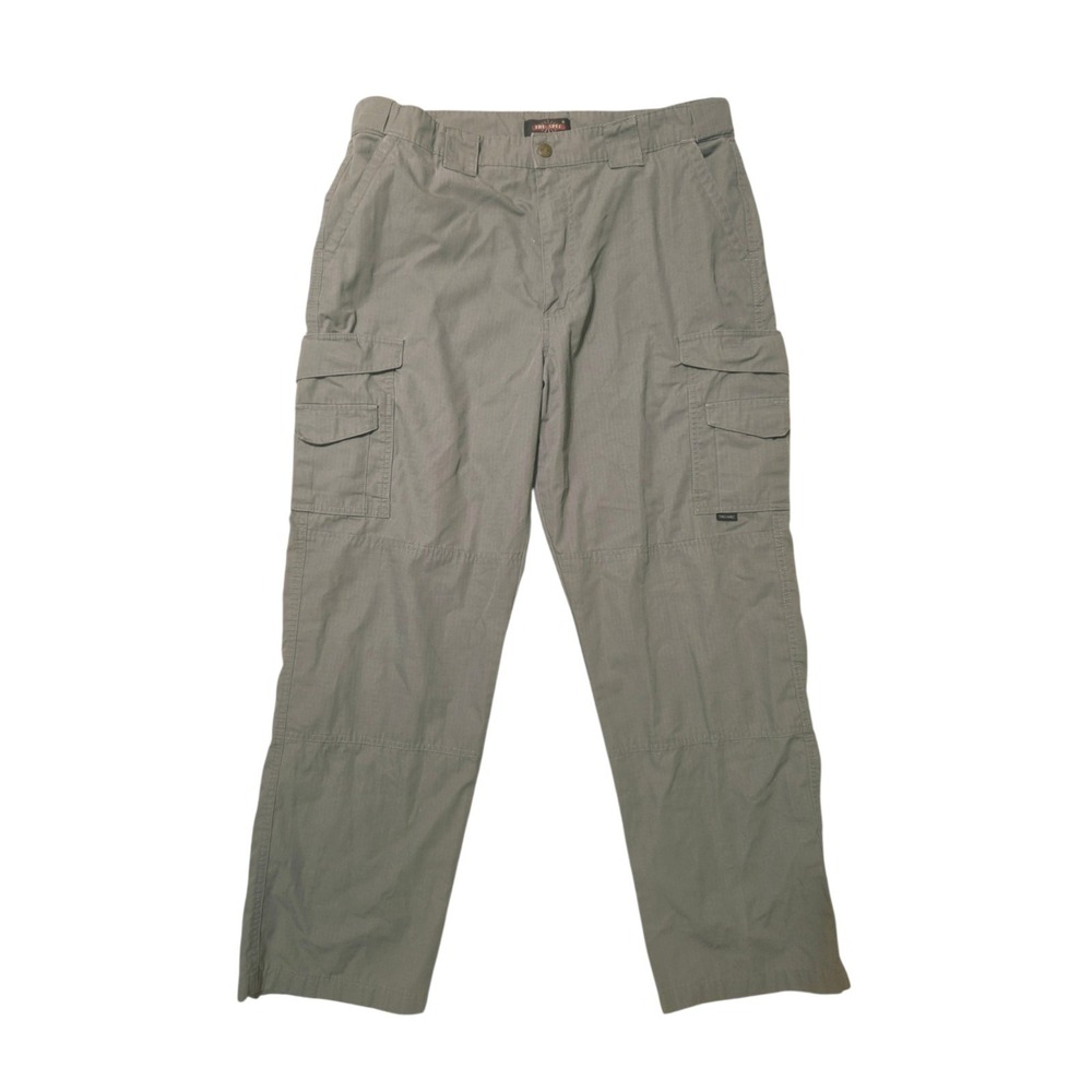 Tru-Spec Light Gray Cargo Canvas Ripstop Straight Pants 38x30 Men's